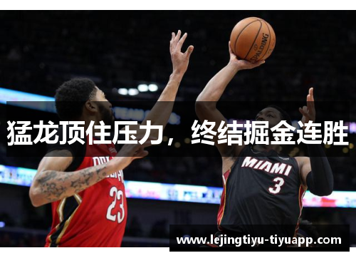 猛龙顶住压力，终结掘金连胜