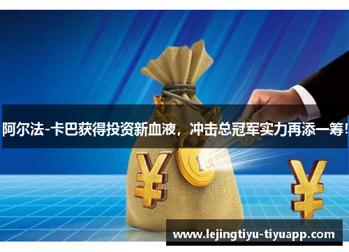 阿尔法-卡巴获得投资新血液，冲击总冠军实力再添一筹！
